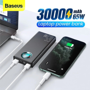 Baseus Power Bank PD 65W 30000mAh Power Bank Fast Charging power bank For Phone Laptop