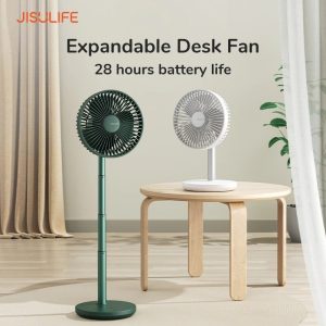 JISULIFE FA13P 8000mAh 5 Speeds Upgraded Extendable Desk Fan