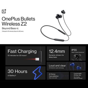 OnePlus Bullets Wireless Z2 ANC Bluetooth Neckband