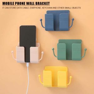 Multi-function Wall Mount Remote Phone Holder Storage