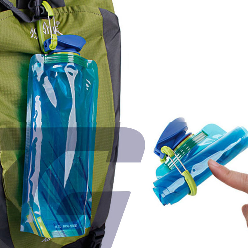Portable Ultralight Water Bottle 700mL Foldable Collapsible Travel Outdoor Sport - Image 3