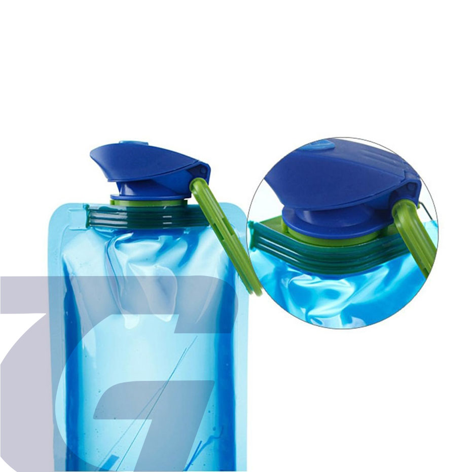 Portable Ultralight Water Bottle 700mL Foldable Collapsible Travel Outdoor Sport - Image 4