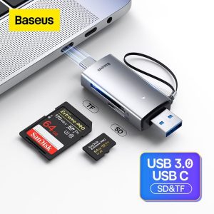 BASEUS Lite Series USB-A + Type-C to SD/TF Card Reader