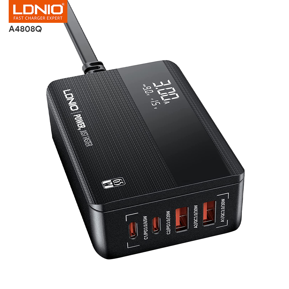 LDNIO 65W Super Fast Charging Station Desktop Mobile Charger - Image 10