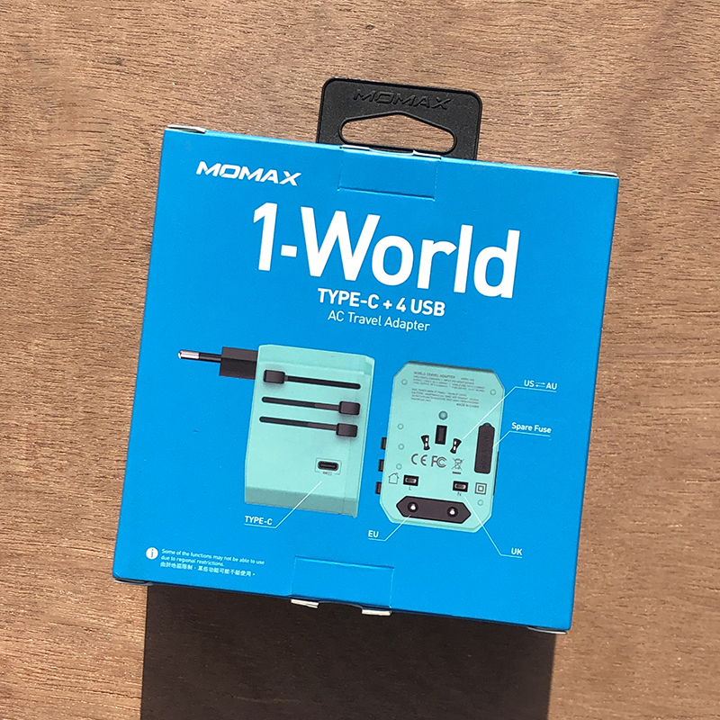 Momax UA5 1-World USB-C + 4 USB AC Travel Adapter - Image 6