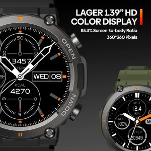 Zeblaze Vibe 7 Rugged Smartwatch Make/Receive Calls 25 days Battery Life 100+ Sports Modes Smart Watch