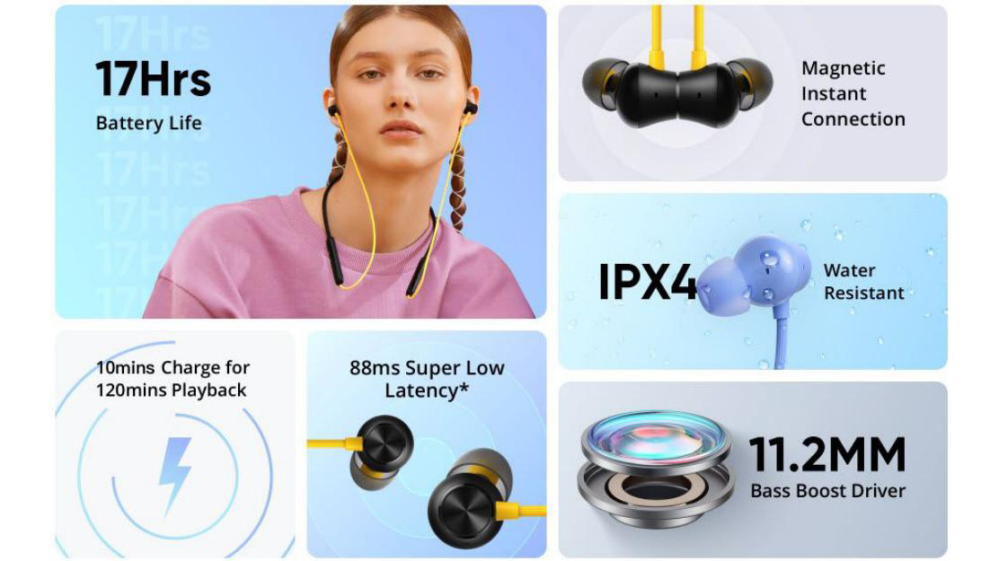 Realme Buds Wireless 2 Neo Earphones with Type-C Fast Charge - Image 4