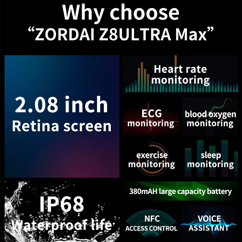 Zordai ZD8 Ultra Max Smart Watch - Image 6