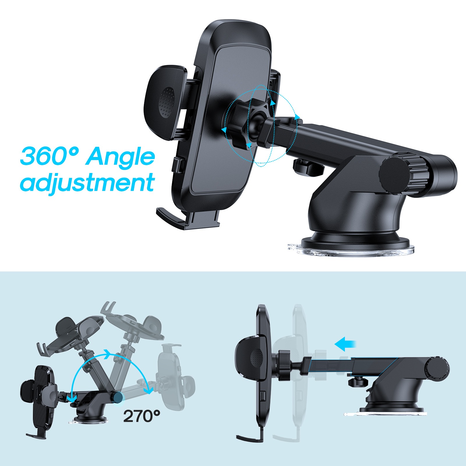 JOYROOM JR-ZS259 Car Dashboard Suction Cup Mount Bracket Holder - Image 3