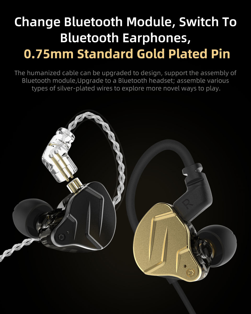 KZ ZSN PRO X Dual Driver Hybrid Metal Earphones - Image 4