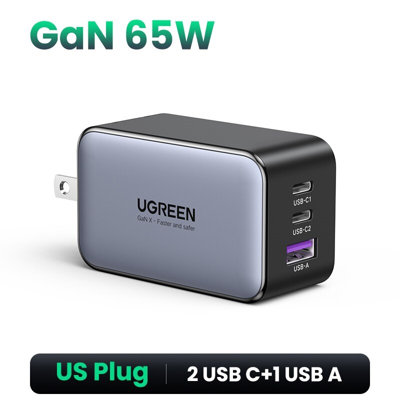 UGREEN GaN X 65W USB C Adapter Quick Charge QC PD Fast Wall Charger - Image 2