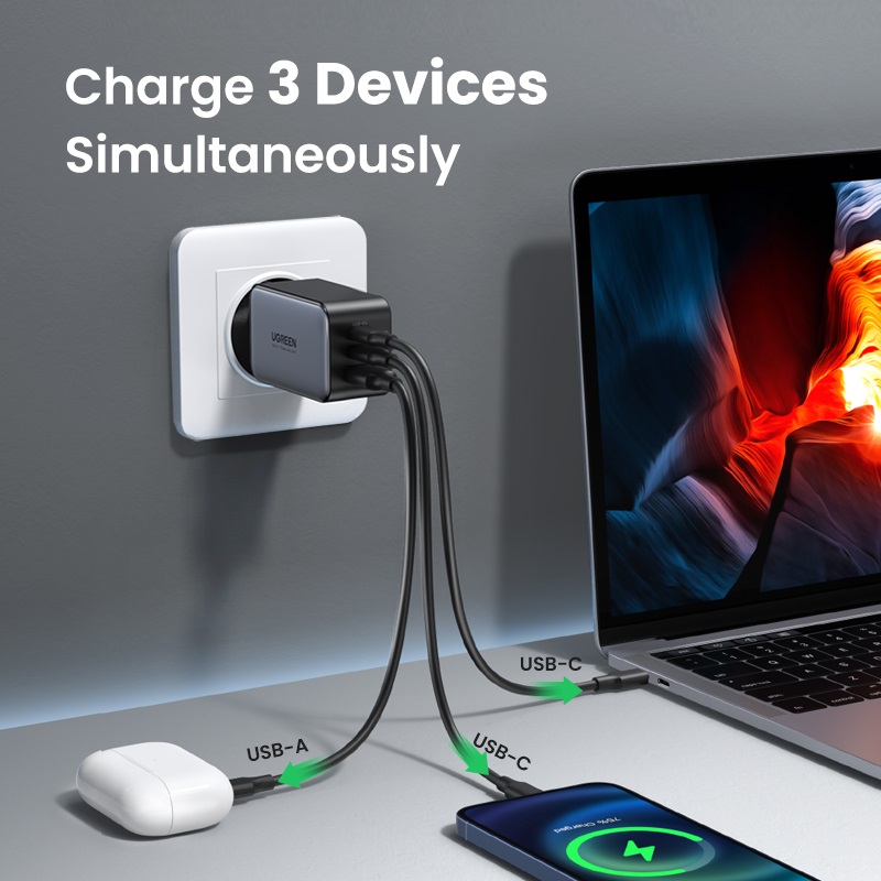 UGREEN GaN X 65W USB C Adapter Quick Charge QC PD Fast Wall Charger - Image 4